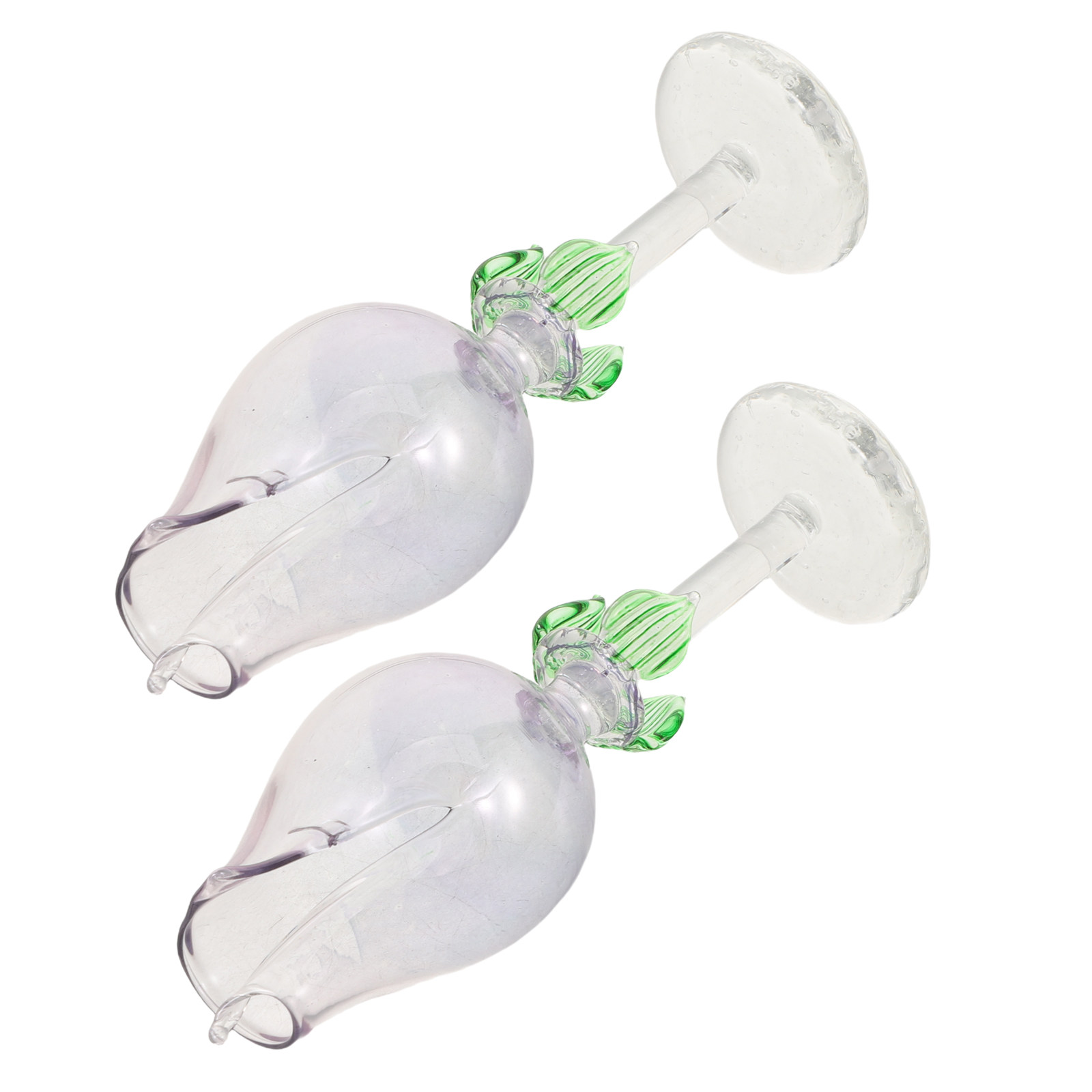 Home And You Fragrance Diffuser - 2 Stück Blumenförmige Glas-Duftflaschen für Ätherische