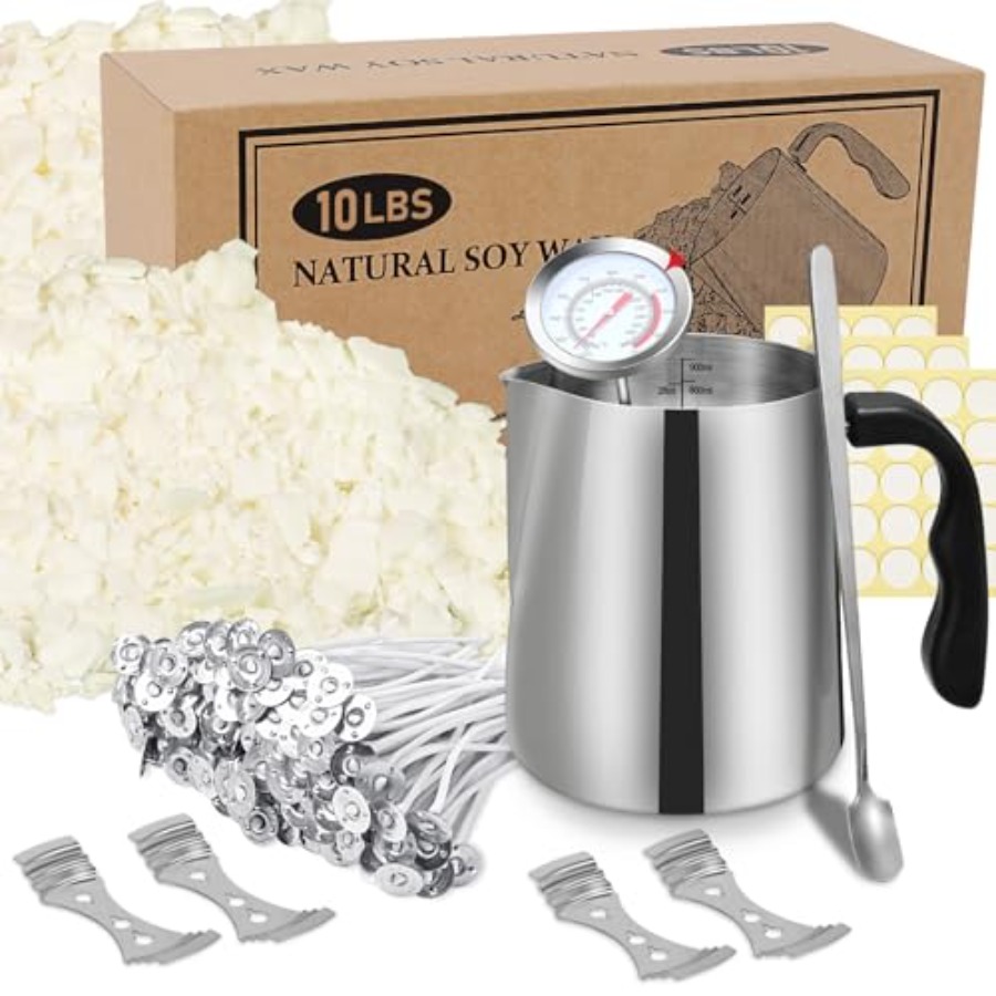 Soy Wax Flake - Kerzenherstellungs-Set, Sojawachs DIY Kerzenherstellung für Erwachsene,