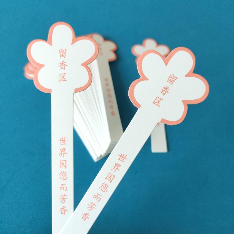 Home Fragrance Us - 10 Blatt blumenförmige Parfüm-Teststreifen mit leerem
