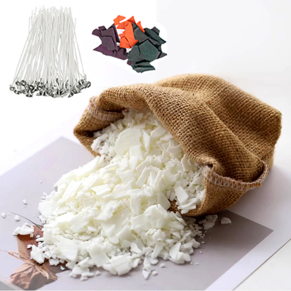 Soy Wax Flake - 200 g/1 kg reines Sojawachs-Flockenmaterial, Pre-Soy-Wachskernpigmente,