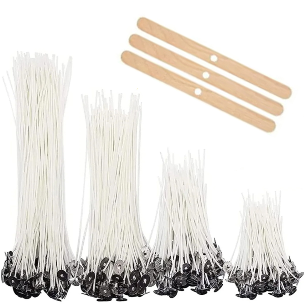 Soy Wax Flake - 53-teiliger Kerzendochtehalter aus gewachster Baumwolle, Kerzendochte-Set