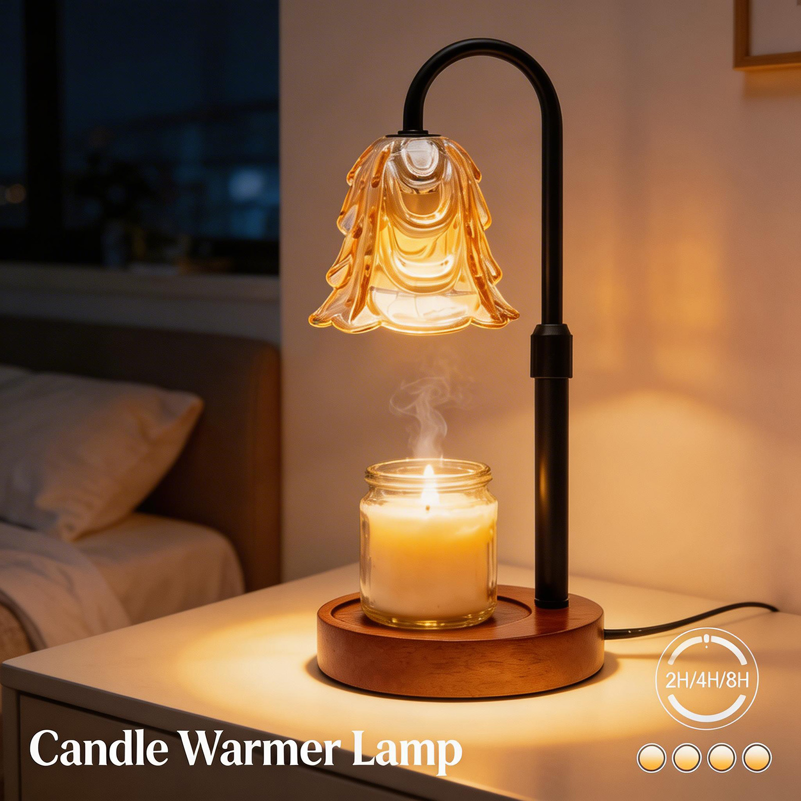 Home Fragrance Us - Duftlampe zur Wachserwärmung, Dekorative Stimmungsbeleuchtung für