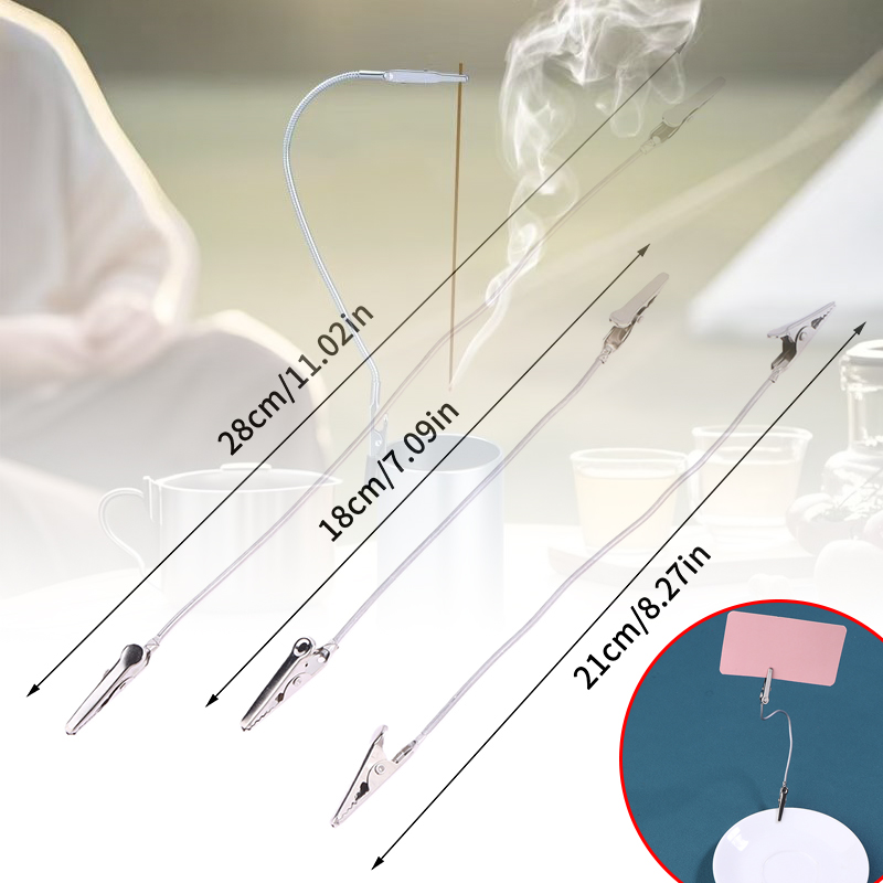Home And You Fragrance Diffuser - 10Pcs Doppelköpfige Metall Weihrauch Clip Moskito