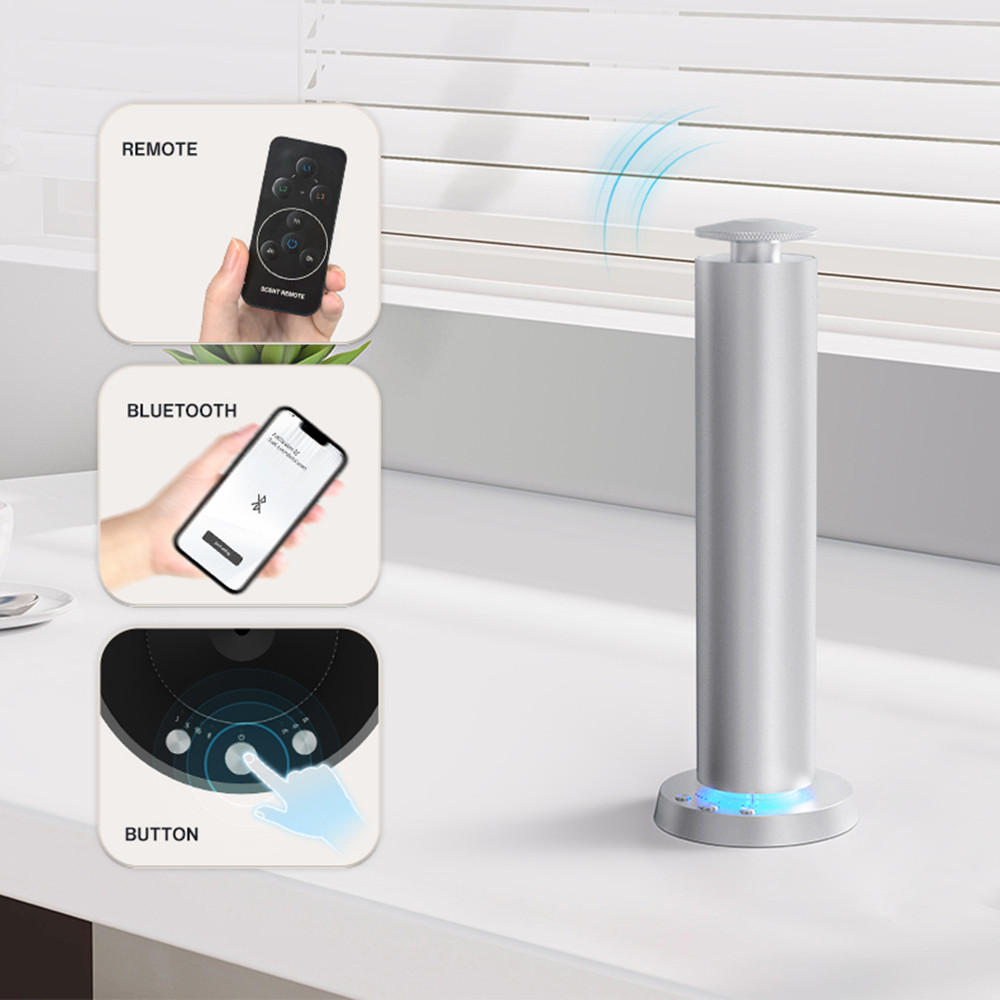 Home And You Fragrance Diffuser - Bluetooth-Aroma-Diffusor für Zuhause, Batteriebetrieben, Metallgehäuse, Lufterfrischer