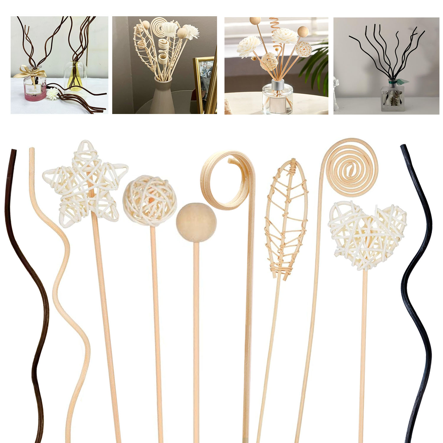 5/15 Stück lange gewellte Ratt – Home Fragrance Reed Diffuser Refill Bewertung und Preis