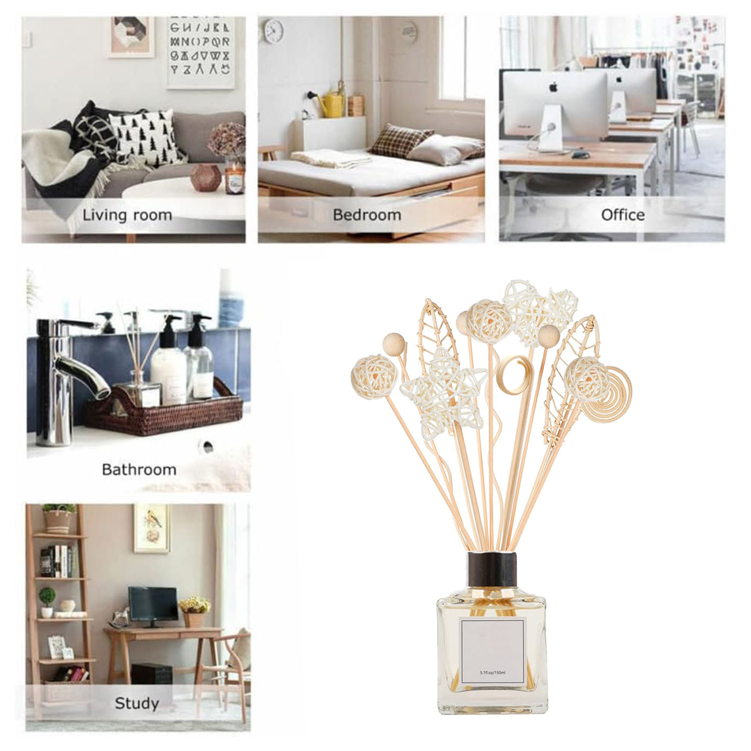5/15 Stück lange gewellte Ratt – Home Fragrance Reed Diffuser Refill Bewertung und Preis