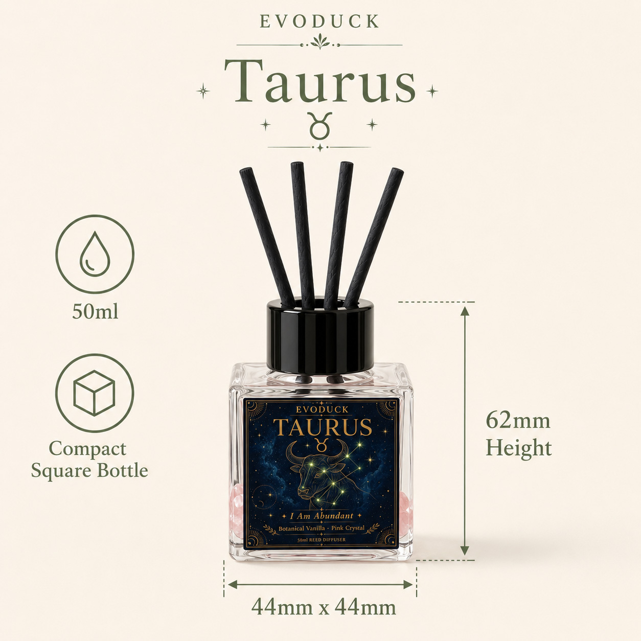 EVODUCK Taurus Zodiac Reed Dif – Home Fragrance Vanilla Reed Diffuser Bewertung und Preis