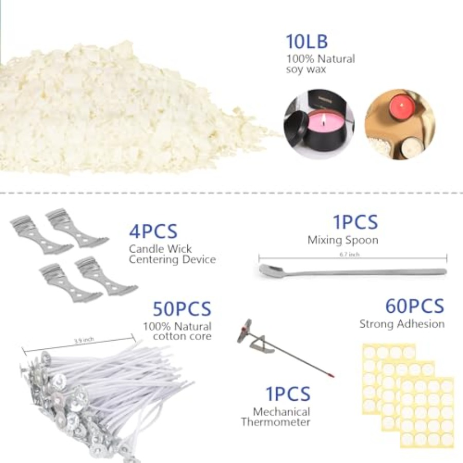 Kerzenherstellungs-Set, Sojawa – Soy Wax Flake Bewertung und Preis