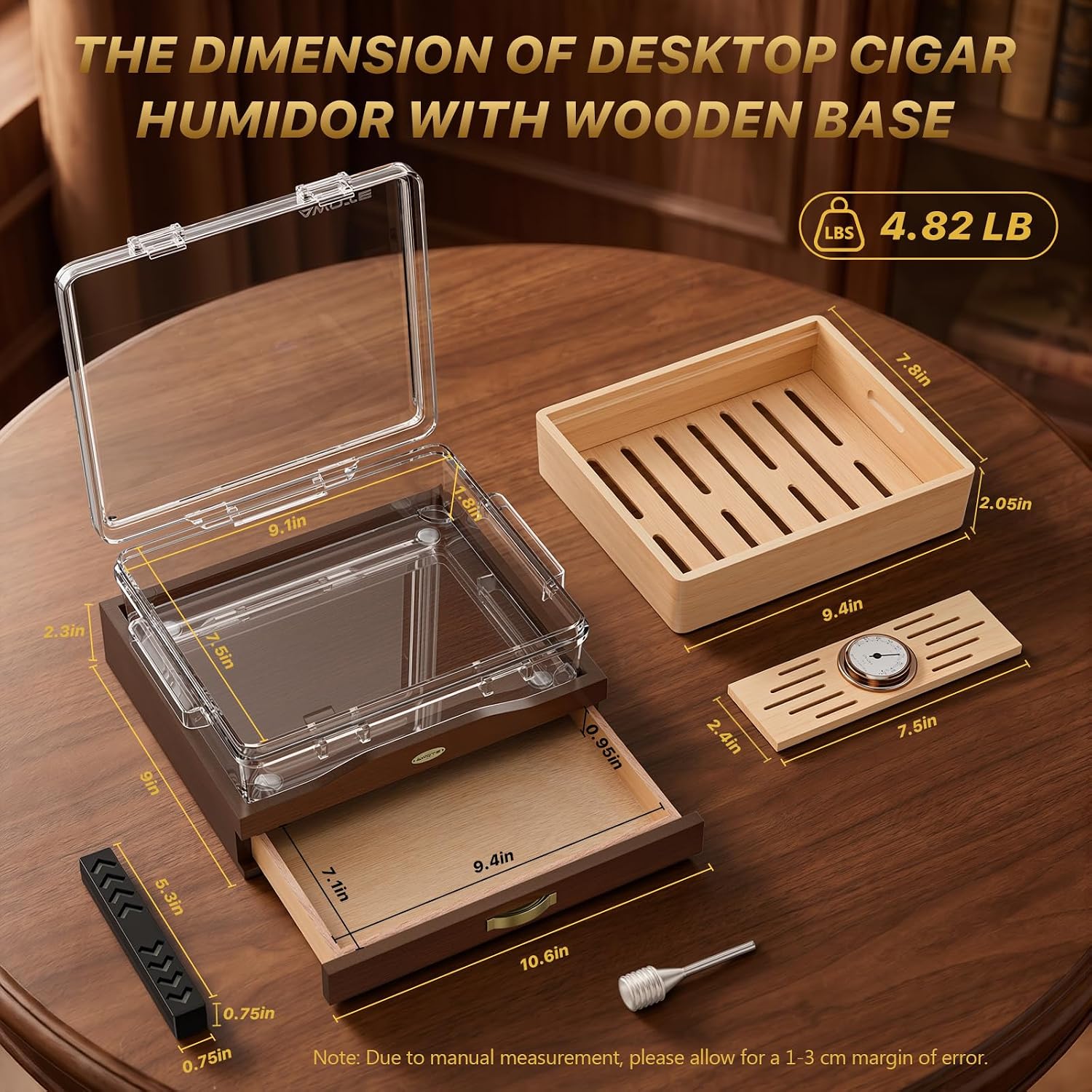 Acryl-Zigarren-Humidor-Box, De – Home Fragrance Maple Walnut Bewertung und Preis